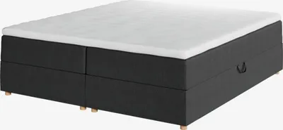 Boxspring krevet 160x200 cm SKAUMA + FLYA siva-40 vrlo tvrd