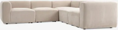 Modularna ugaona garnitura SKEJBY bež tkanina