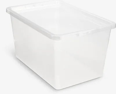 Kutija BASIC BOX 52L sa poklopcem prozirna