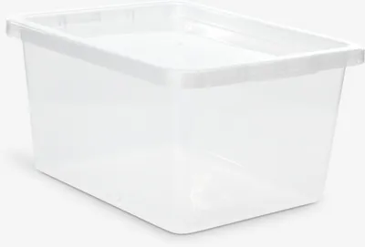 Kutija BASIC BOX 20L sa poklopcem prozirna
