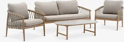 Lounge garnitura DRUMMEHOLM 5 osoba natur