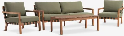 Lounge garnitura LITSBACKEN 4,5os. tvrdo drvo