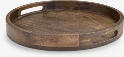 Decorative tray TORLEIF Ø32xH4cm wood