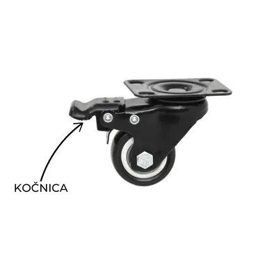 Kotač metalni sa kočnicom – Contego d.o.o.