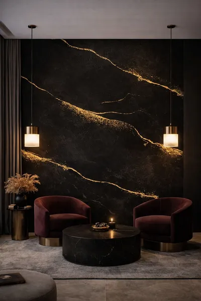 PVC 3D zidni panel, Nero Gold – Contego d.o.o.