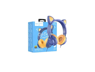 SLUSALICE SA MIKROFONOM HOCO MACIJE USI W36 BLUE