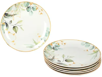 Sigma porculan set za kolače JH-C19-C, 6u1, 19cm