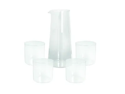 BOKAL 1,5 LT +SET CASA LYRA TRANSPARENTE TOGNANA
