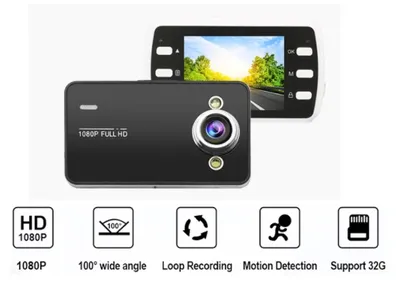 Auto kamera s nosačem i punjačem 666-A 2.4" 1080p crna