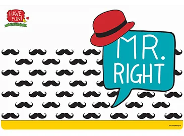 Easy Life podmetači za sto Mr. Right R2S
