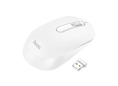 Hoco bežični mis GM14 platinum white 1200dpi
