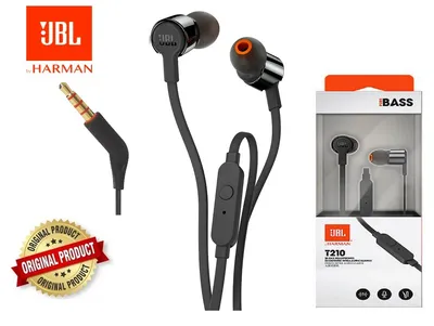 Slušalice JBL Tune 210 in-ear (bubice) sa mikrofonom 3.5mm. metal, crne