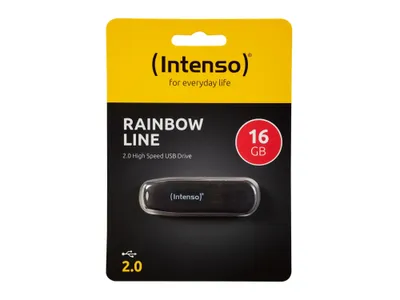 USB FLASH DISK 16GB HI-SPEED USB 2.0 RAINBOW INTENSO