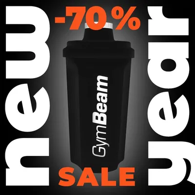 Šejker crni 700 ml - GymBeam