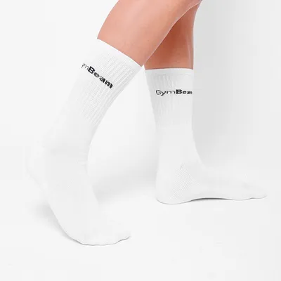 Čarape ¾ Socks 3Pack White - GymBeam