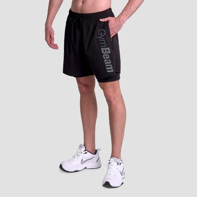 Kratke hlače 2in1 Essence Black - GymBeam