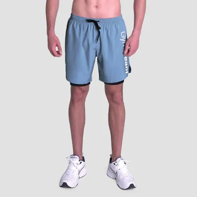 Kratke hlače 2in1 Essence Blue - GymBeam