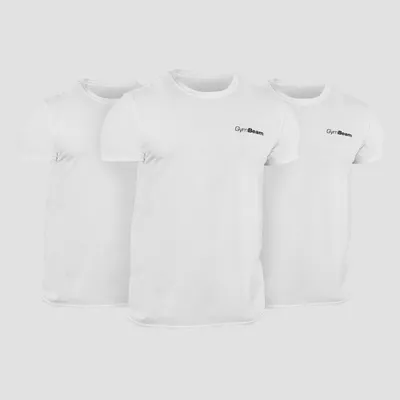 Muška majica Basic 3Pack White - GymBeam