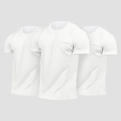 Muška majica TRN 3Pack White - GymBeam