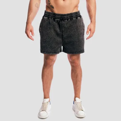 Muške kratke hlače Aura Washed Black - GymBeam