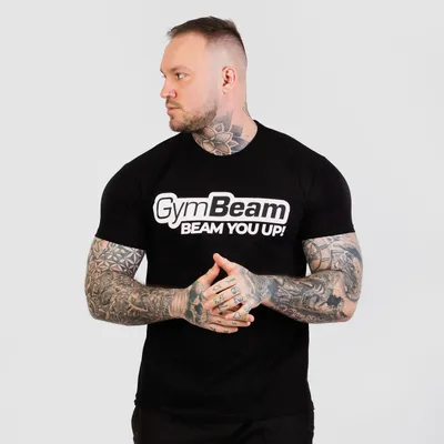 Muška majica Beam Black - GymBeam