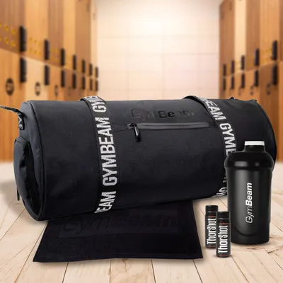 Sportska torba Barrel black - GymBeam