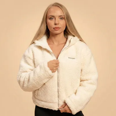 Ženska jakna Hoodie Bliss Ivory - BeastPink