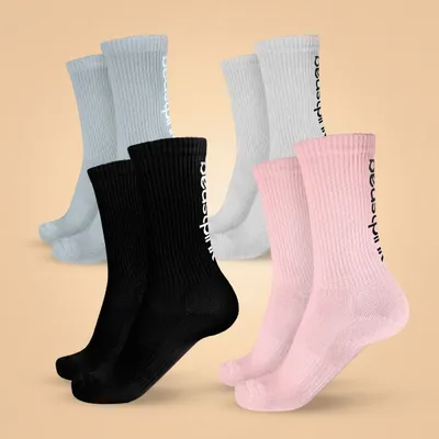 Čarape 3/4 4Pack - BeastPink