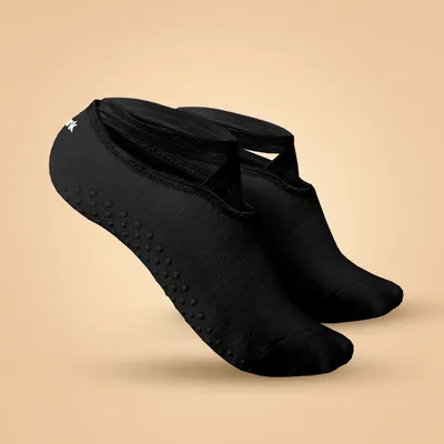 Čarape za jogu Grip Black - BeatPink