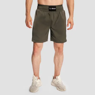 Muške boksačke kratke hlače Combat Olive Grey - GymBeam