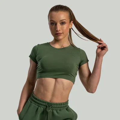 Ženski CropTop Essential Cedar Green - STRIX