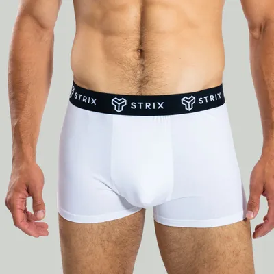 Muške bokserice Essential Trunks 2 Pack White - STRIX