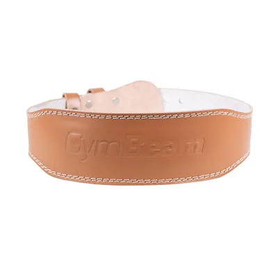 Fitness remen Full Leather Brown - GymBeam