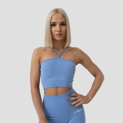 Sportski halter top FLO Blue - GymBeam