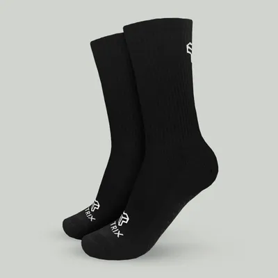 Funkcionalne čarape Crew Black - STRIX