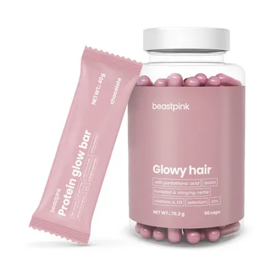 Glowy Hair - BeastPink