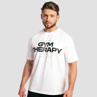 Majica Gym Therapy White - GymBeam
