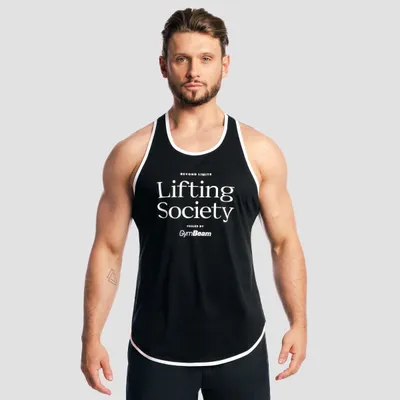 Majica bez rukava Lifting Society Black - GymBeam