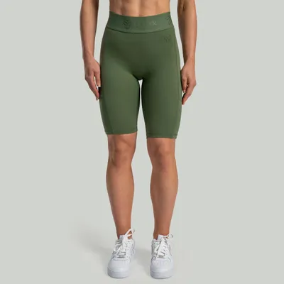 Ženske kratke biciklističke hlače Lunar Cedar Green - STRIX