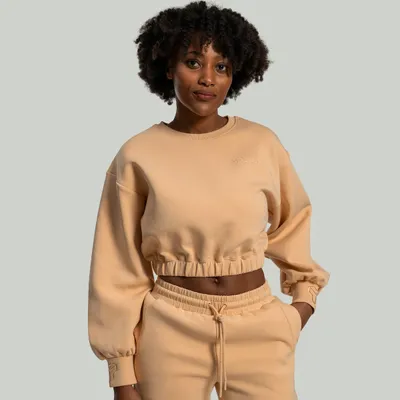 Ženska cropped dukserica Lunar Sandshell - STRIX