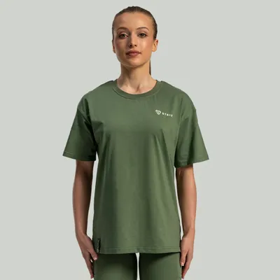 Ženska oversized majica Lunar Cedar Green - STRIX