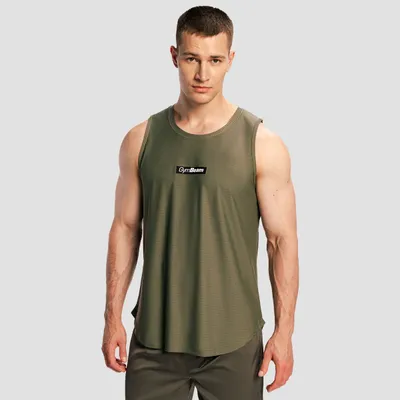 Muška majica bez rukava Combat Olive Grey - GymBeam