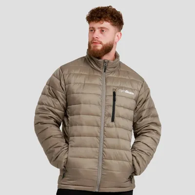 Muška puffer jakna Vetiver/Black - GymBeam