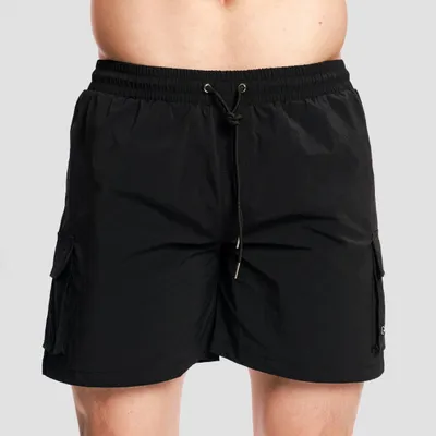 Muške kupaće hlače Cargo Black - GymBeam