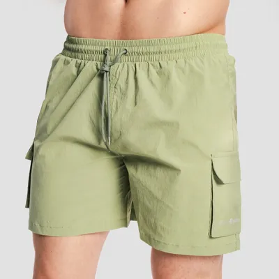 Muške kupaće hlače Cargo Olive - GymBeam