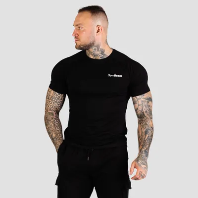 Muška majica Fitted TRN Black - GymBeam