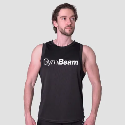 Majica bez rukava Mesh Essence Black - GymBeam