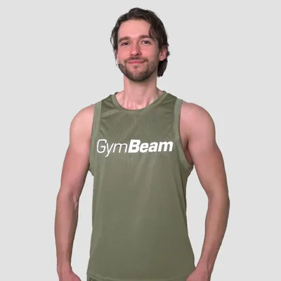 Majica bez rukava Mesh Essence Green - GymBeam