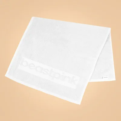 Ručnik za teretanu Mini White - BeastPink