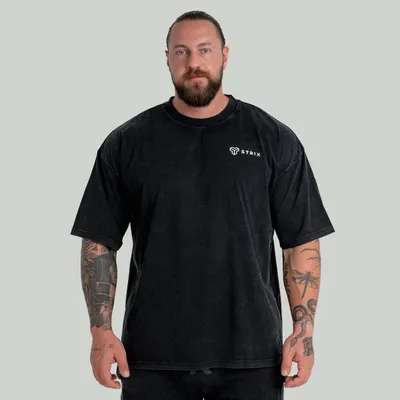 Muška oversized majica Washed Black - STRIX